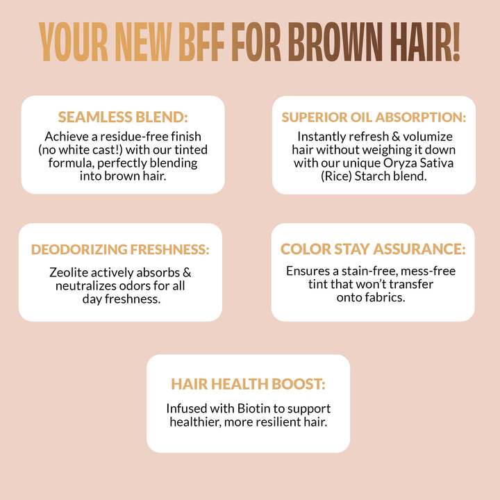 FOXYBAE Brunette Breeze Dry Shampoo + Biotin