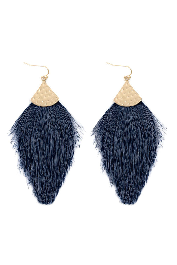 Thread Tassel Drop Earrings