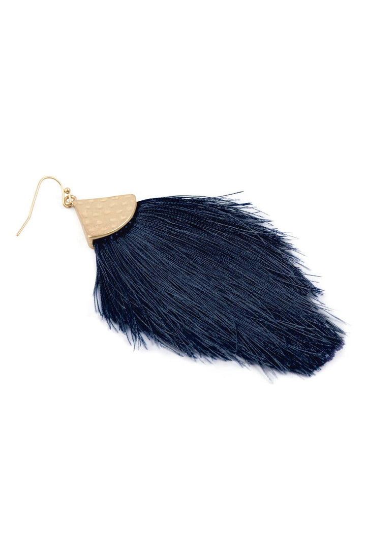 Thread Tassel Drop Earrings