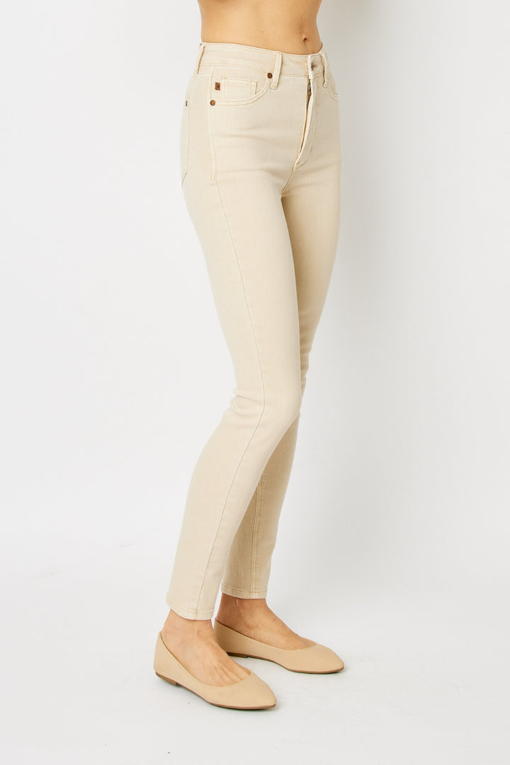 Judy Blue - TRINITY Full Size Garment Dyed Tummy Control Skinny Jeans