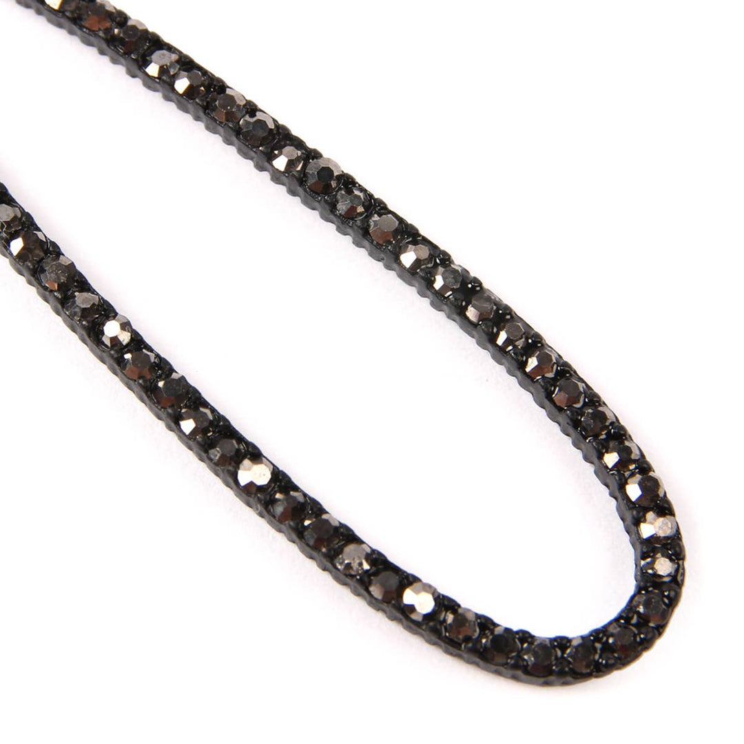 Long Teardrop Rhinestone Earrings