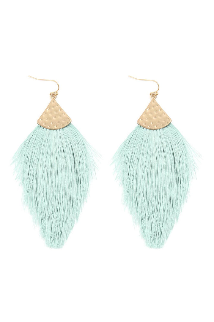 Thread Tassel Drop Earrings