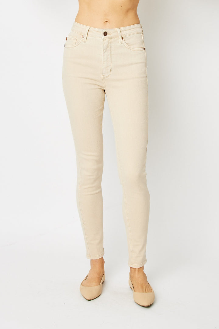 Judy Blue - TRINITY Full Size Garment Dyed Tummy Control Skinny Jeans