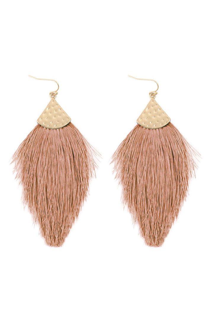 Thread Tassel Drop Earrings