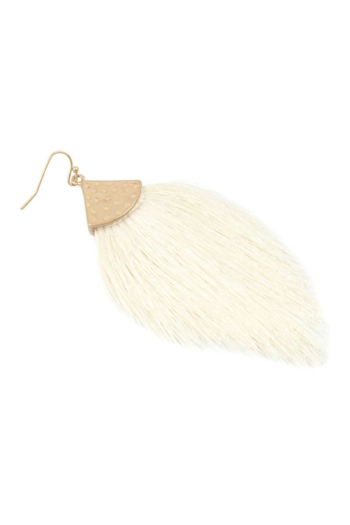 Thread Tassel Drop Earrings