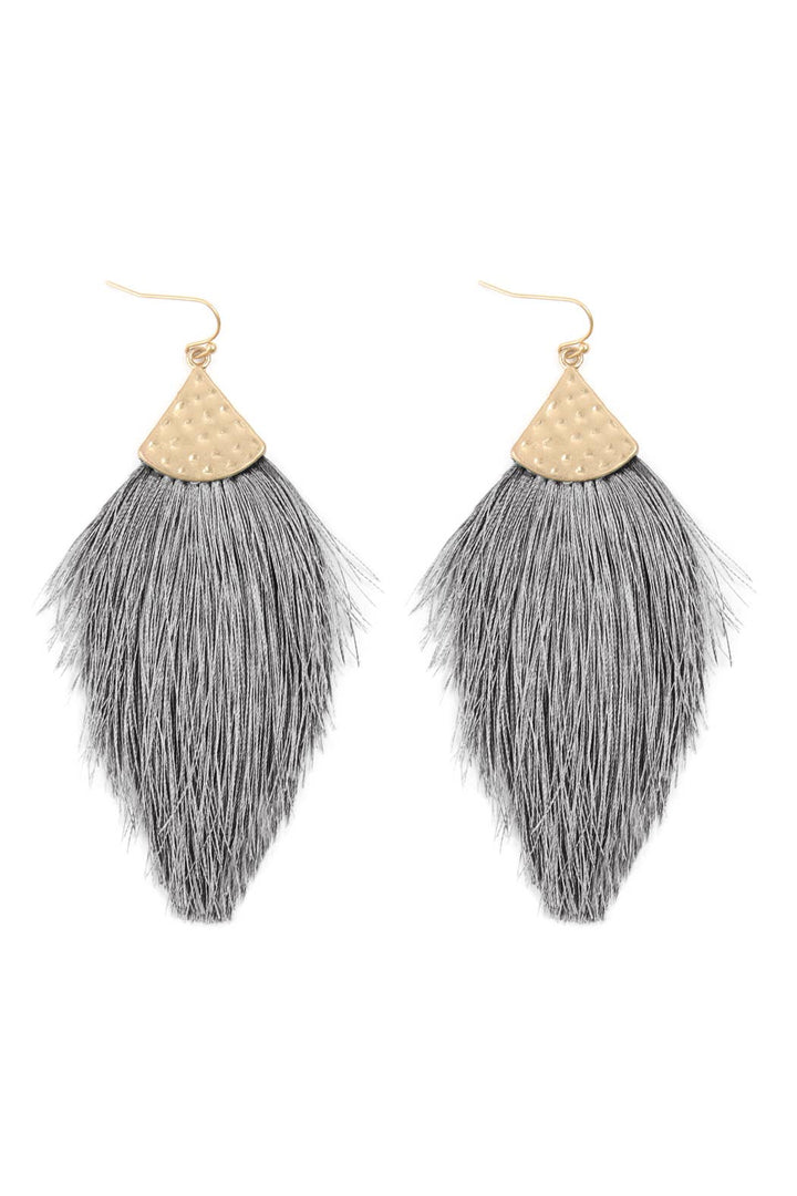 Thread Tassel Drop Earrings