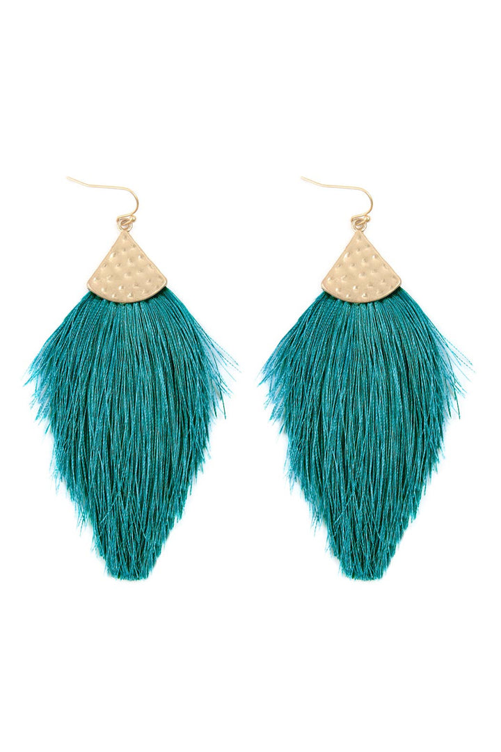 Thread Tassel Drop Earrings