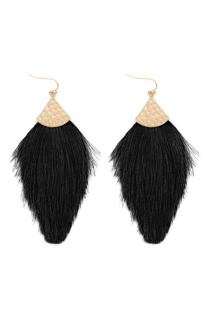 Thread Tassel Drop Earrings