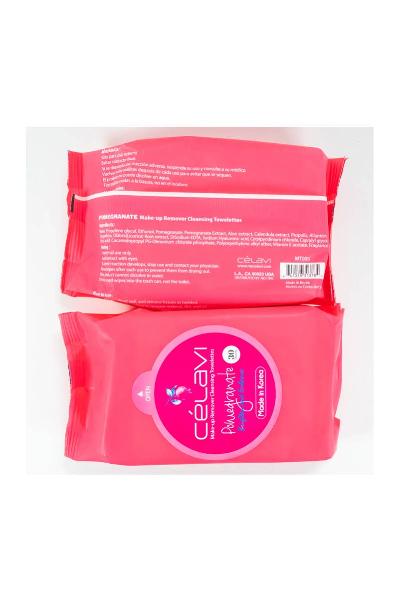 Makeup Remover Wipes - Pomegranate
