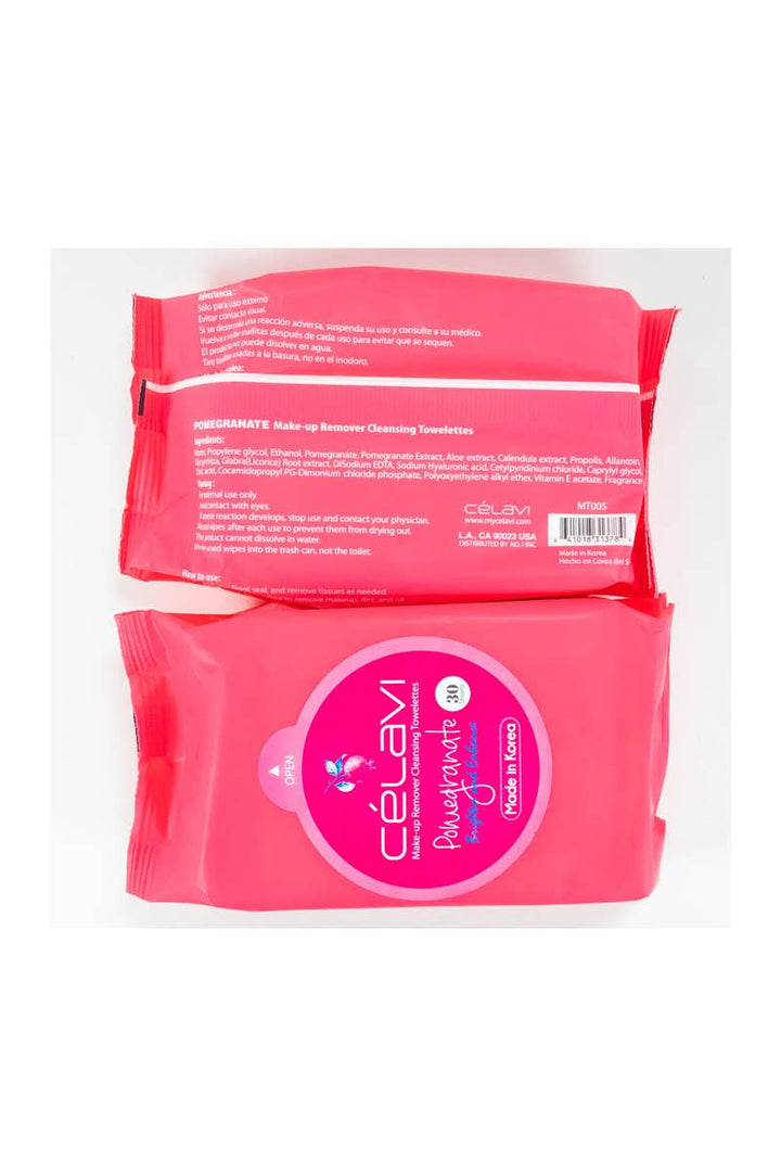 Makeup Remover Wipes - Pomegranate