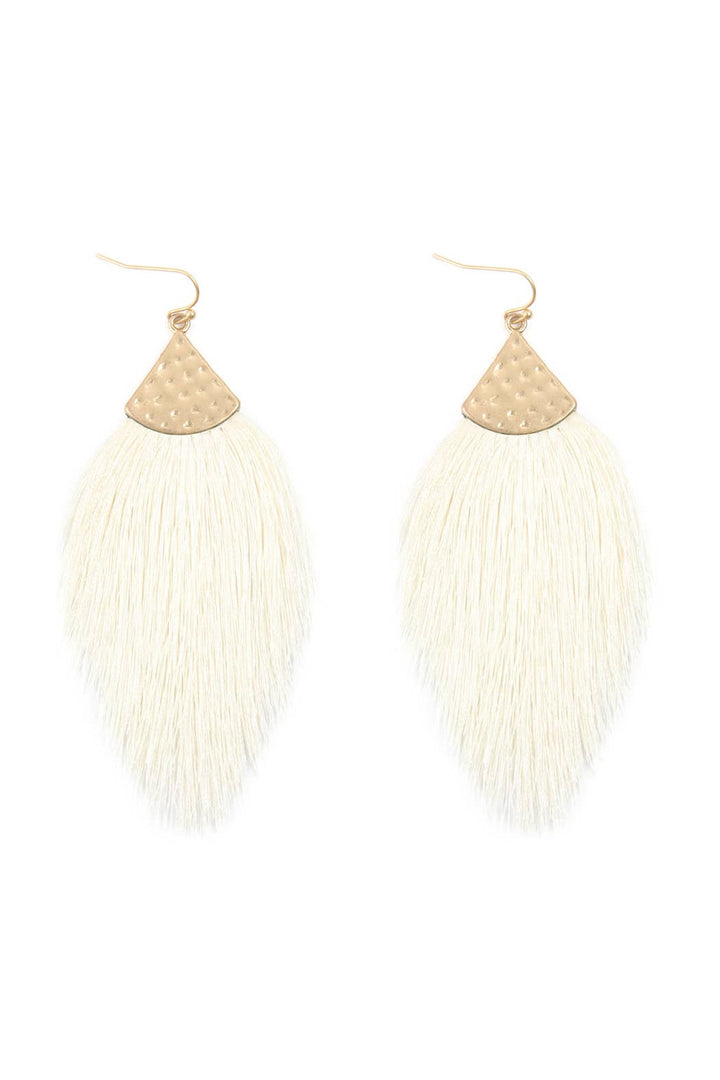 Thread Tassel Drop Earrings