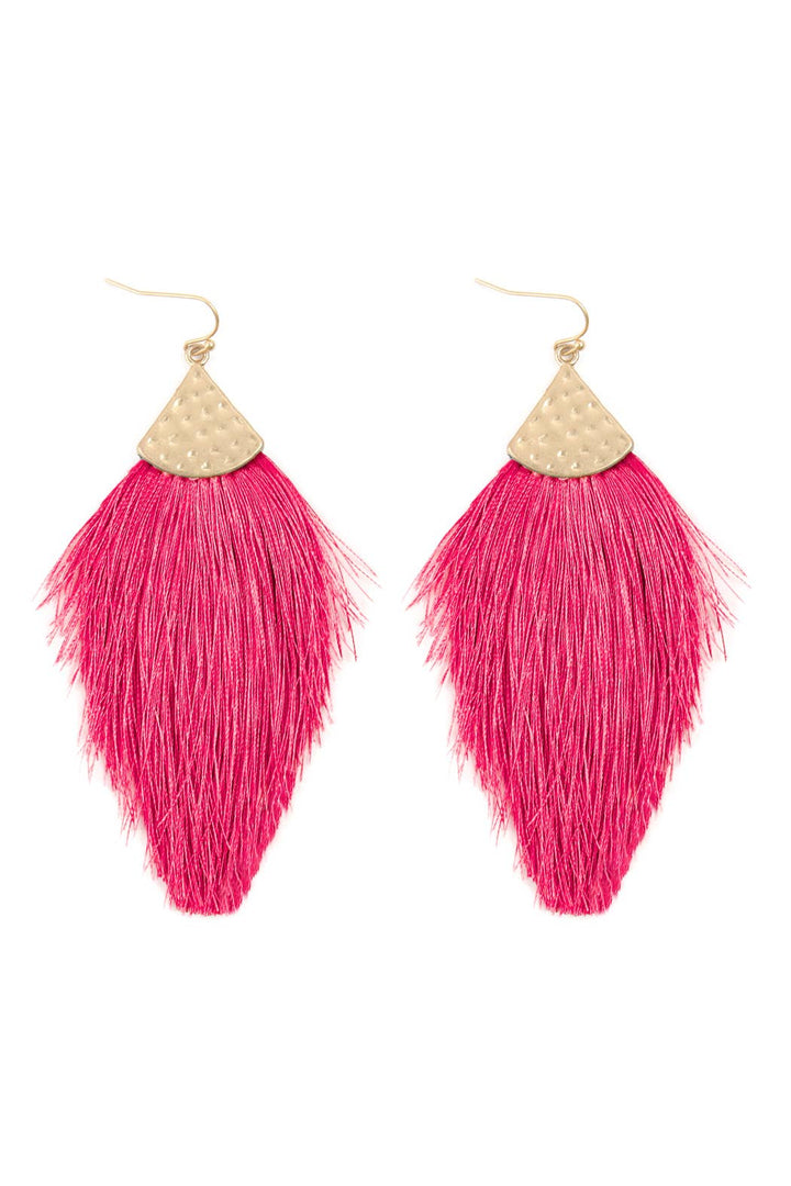 Thread Tassel Drop Earrings