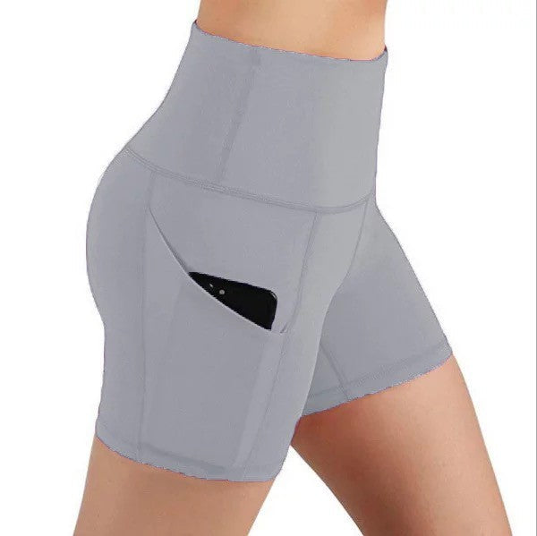 RIDE WITH ME - Pocket Biker Shorts (Grey)