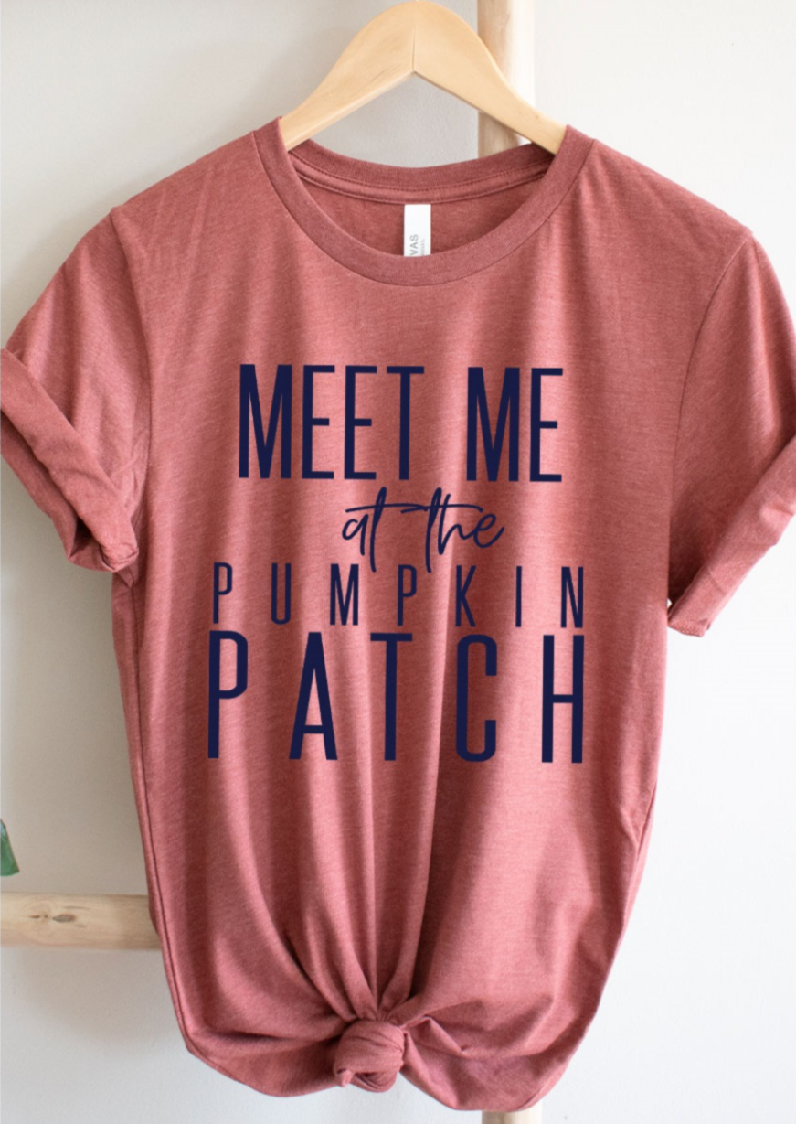 Meet Me at the Pumpkin Patch Graphic Tee (Heather Clay)