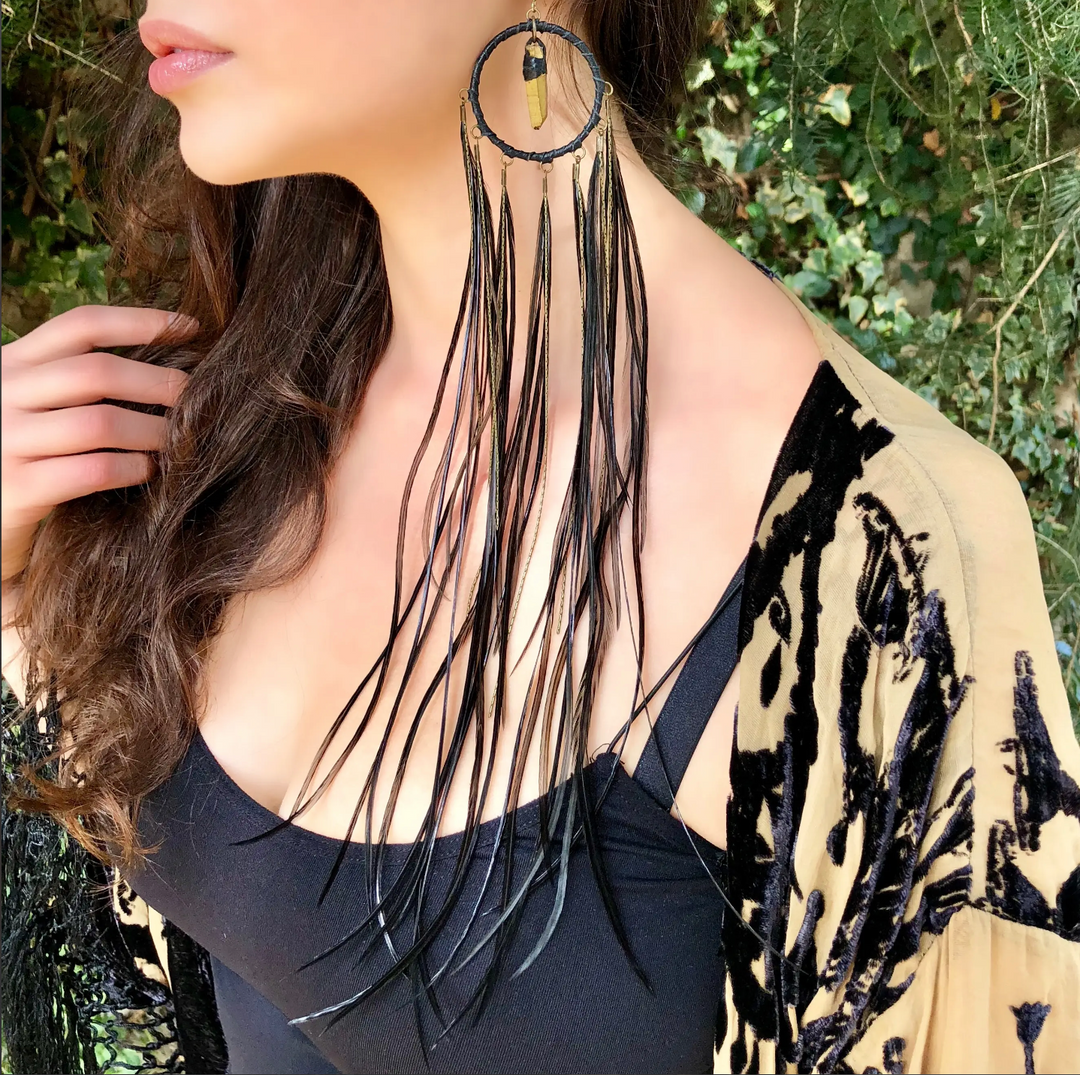 FREEBIRDS COLLECTION: Feather Single Earring