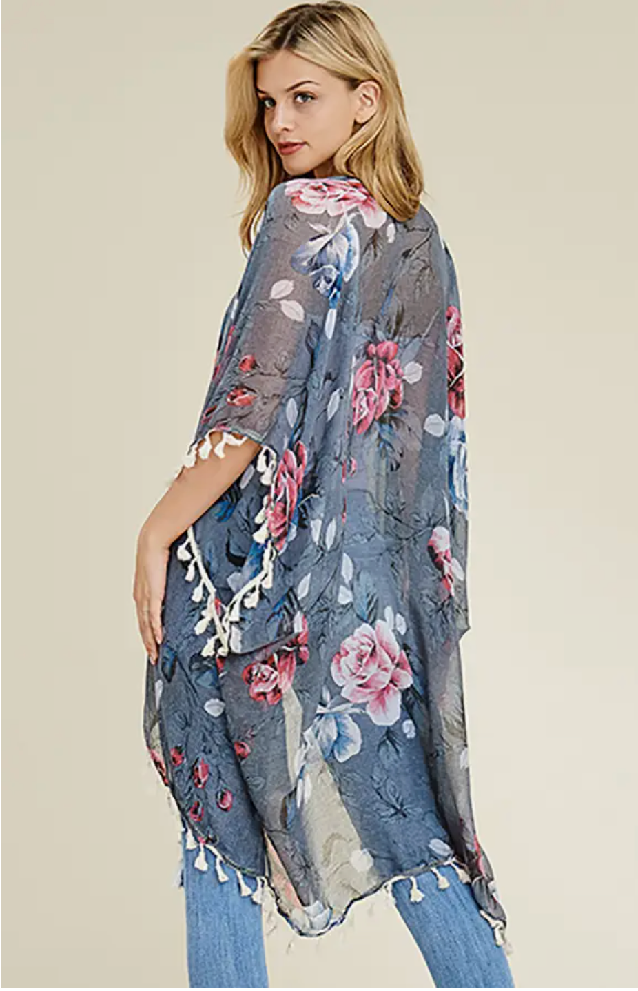 OBVIOUS QUESTIONS - Floral Tassel Cardigan (Multiple Color Options)