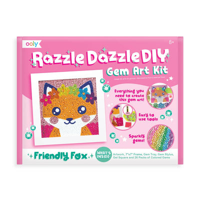 Children OOLY - Razzle Dazzle Gem Art Kit: Friendly Fox