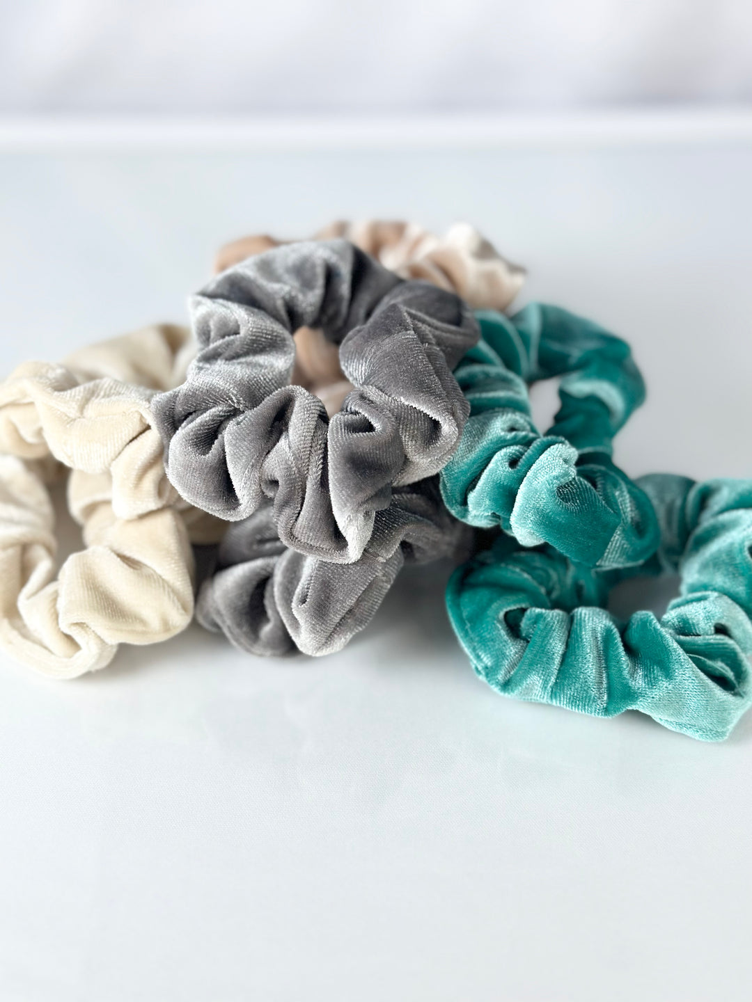 Velvet Hair Scrunchies - SMALL (set of 2)