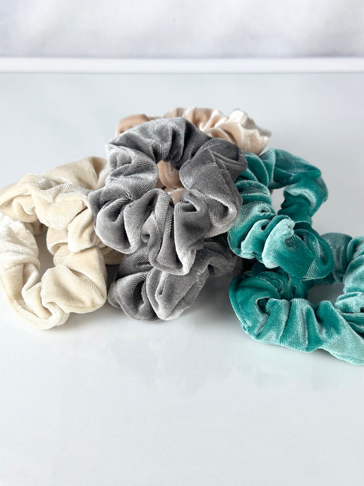 Velvet Hair Scrunchies - SMALL (set of 2)