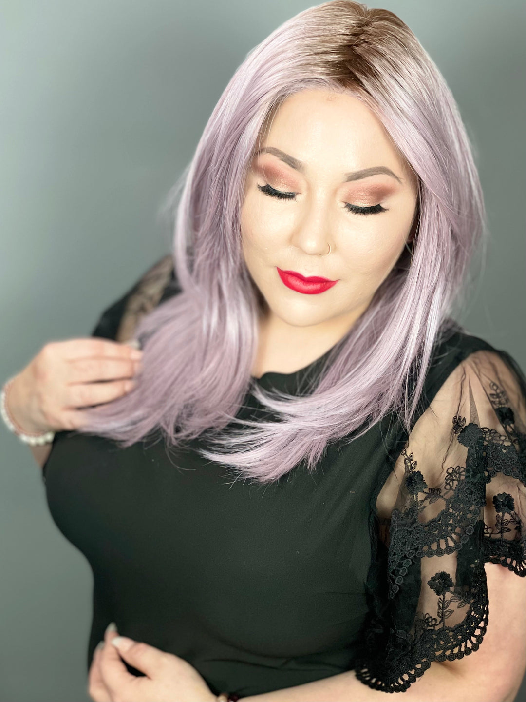 LUXURY WIG HIGH ROLLER (LUXE) - Lavender Rose
