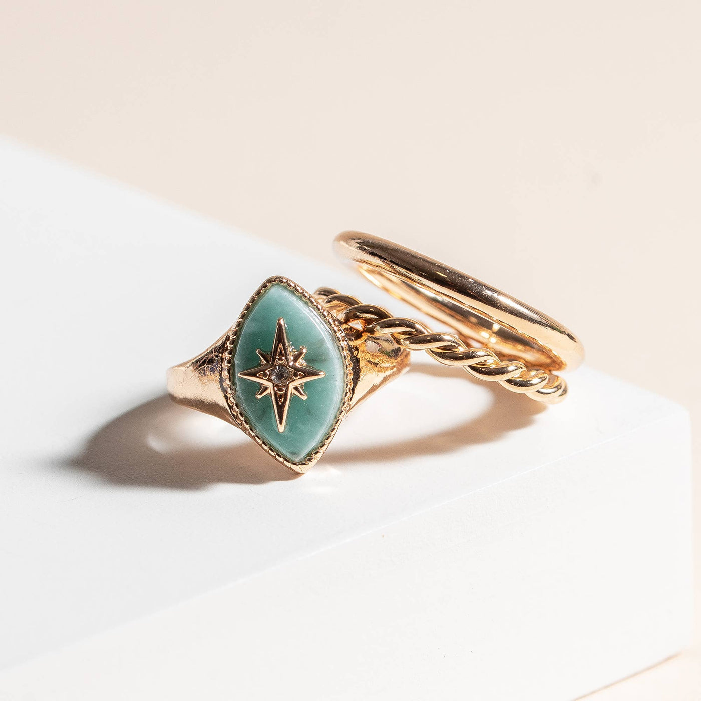 Rings Northern Star Marquise Ring Set