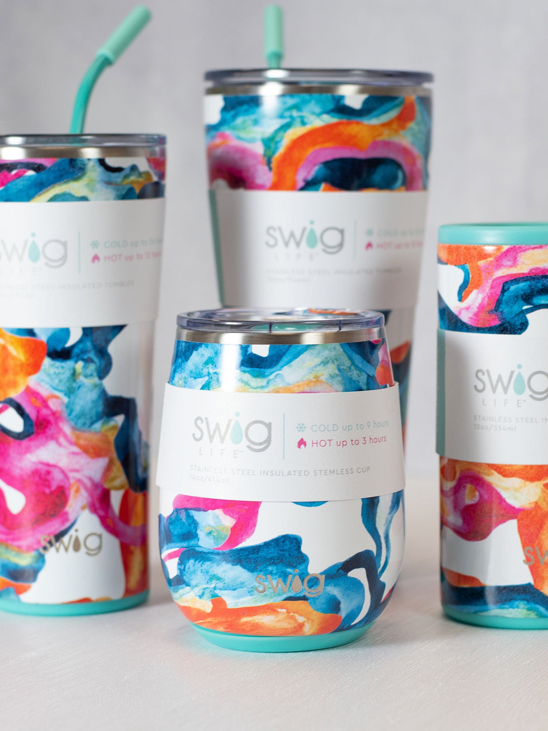 Swig Travel Mug, Color Swirl