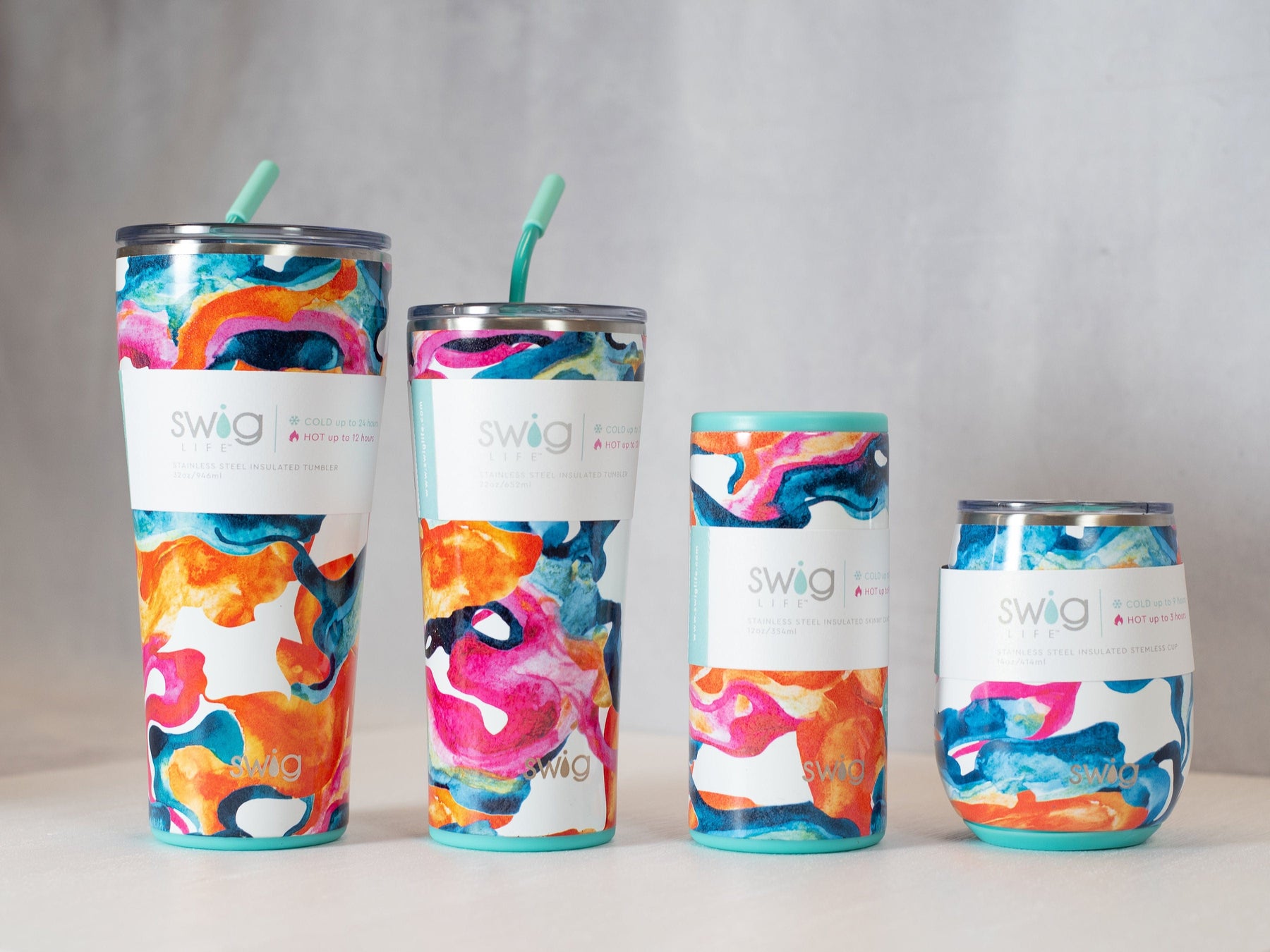 Swig Color Swirl 32 oz. tumbler